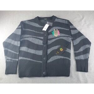 Paul Tazewell Wicked Cardigan Womens Small Long Sleeve Button Up Sweater New